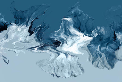 "Azure Marble I" Giant Art 84x54 Wall Art