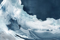 Œuvre d’art murale Giant Art « Wave Of Blue Ice » 72 x 48