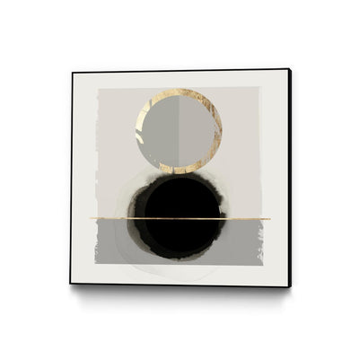 "Dream Life Inspired I" Canvas Framed Black 20x20 Wall Art