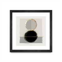 Œuvre d’art murale encadrée noire et mate « Dream Life Inspired I » 30 x 30