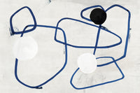 Œuvre d’art murale Giant Art « Midblue I » 84 x 54