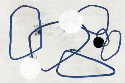 "Midblue Ii" Giant Art 72x48 Wall Art