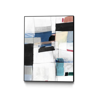 "Sky Energy I" Canvas Framed Black 18x24 Wall Art