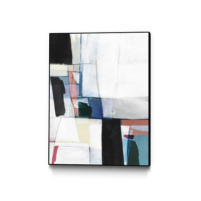 "Sky Energy Ii" Canvas Framed Black 18x24 Wall Art
