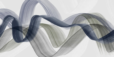"Bending Curves Ii" Giant Art 72x36 Wall Art