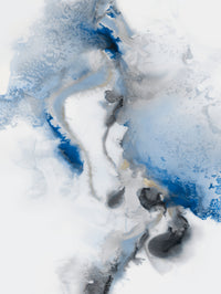 Œuvre d’art murale Giant Art « Watercolour Blue Ii » 72 x 54