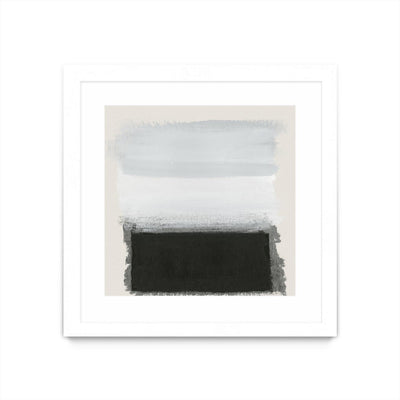 "Star Night Interlude" Matted and Framed White 36x36 Wall Art