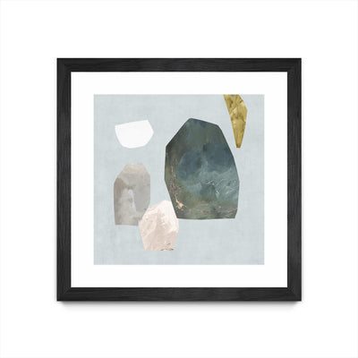 "Assembly I" Matted and Framed Black 36x36 Wall Art