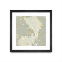 Œuvre d’art murale encadrée noire et mate « Sea Coral Ii » 36 x 36