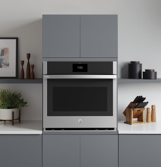 Four mural électrique Profile de 5 pi³ et de 30 po avec convection européenne véritable avec air direct - acier inoxydable - PTS7000SNSS