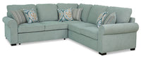  Sofa sectionnel Randal 2 pièces en tissu avec lit de gauche - écume de mer 