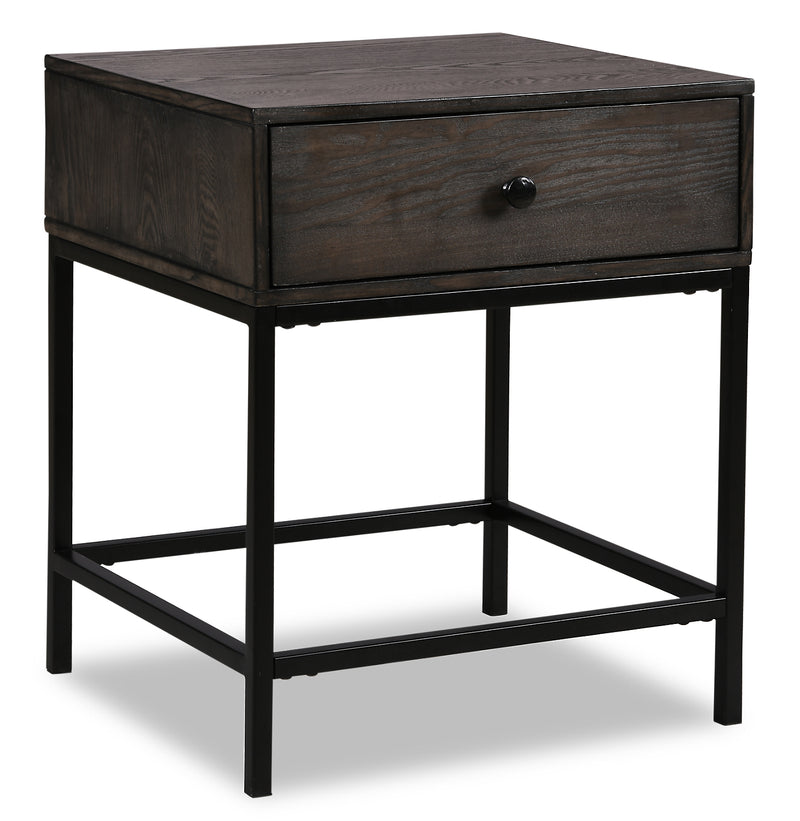 Rico End Table - {Retro}, {Industrial} style End Table in Grey
