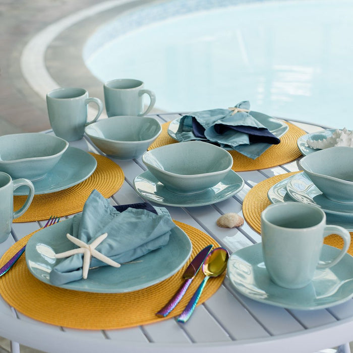 Service de vaisselle Ryo 16 pièces - turquoise