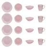Service de vaisselle Ryo 16 pièces - rose