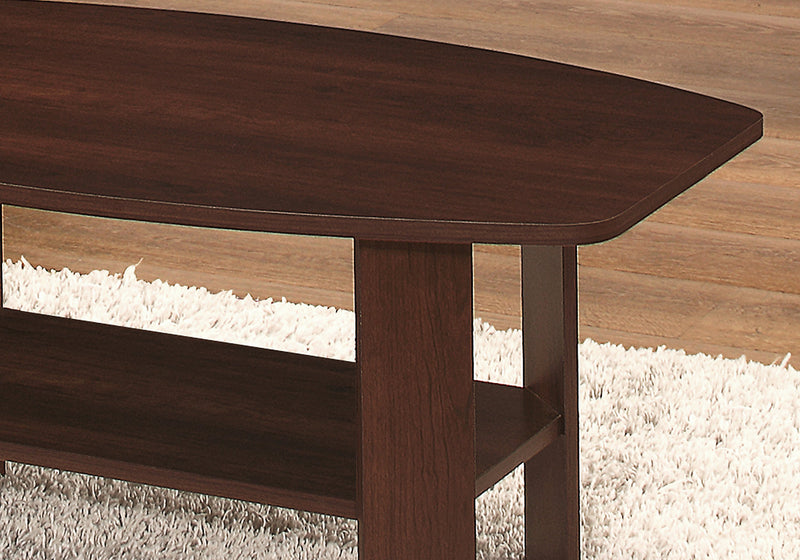 Ensemble 3 tables modernes Rosario de 35,5 po (table à café et 2 tables de bout) avec tablette - cerisier 