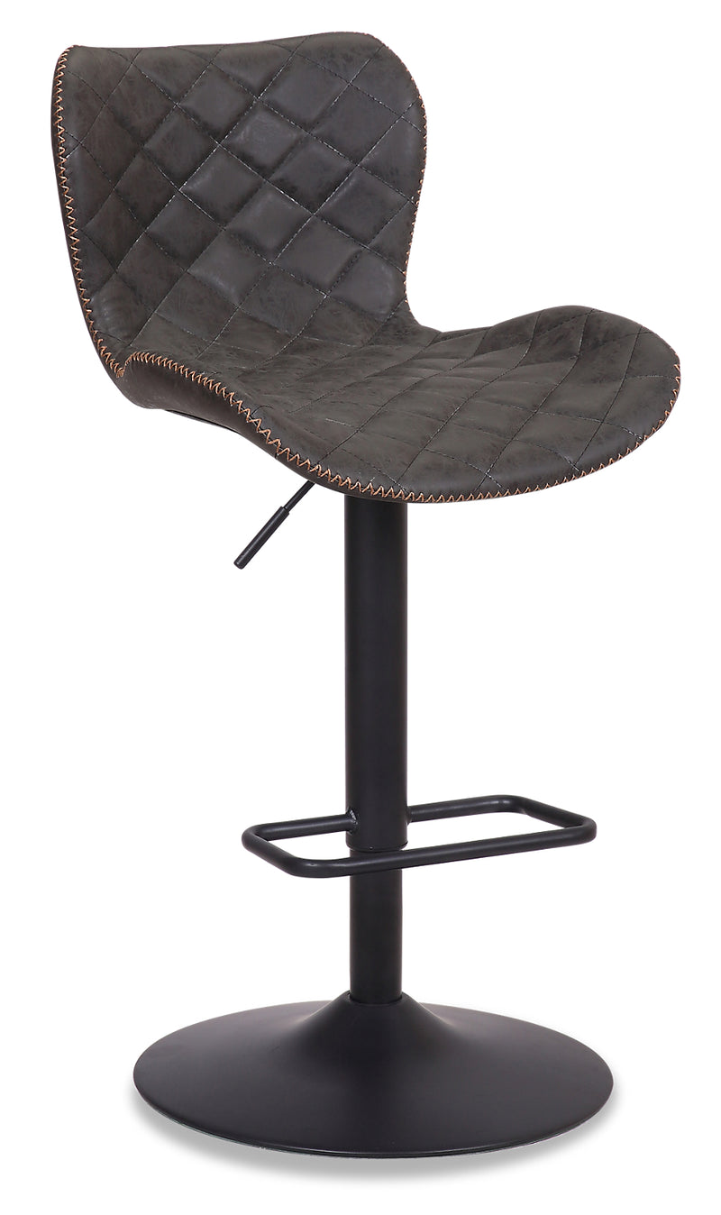 Seth Bar Stool - Grey - {Modern} style Bar Stool in Grey {Metal}