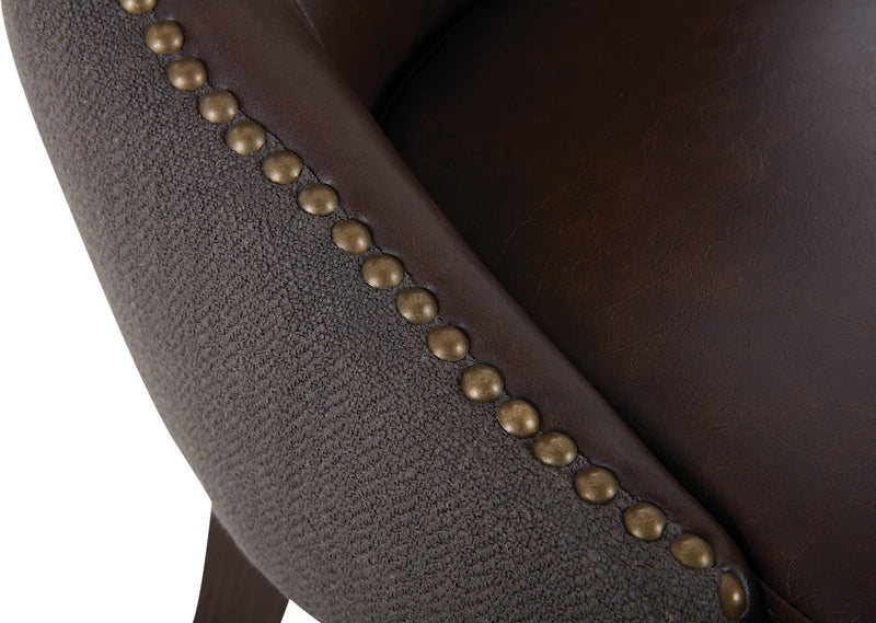 Chaise de salle à manger Shea, ensemble de 2 – brune