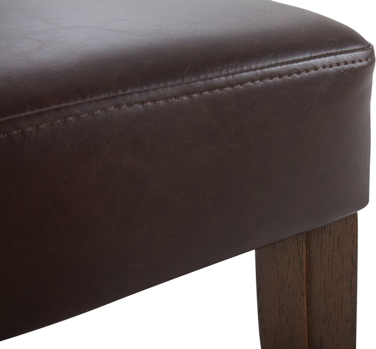 Chaise de salle à manger Shea, ensemble de 2 – brune