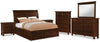Ensemble de chambre à coucher Sonoma 8 pièces avec très grand lit avec rangement sous le lit