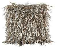Coussin décoratif Stringy 16 po - gris-beige