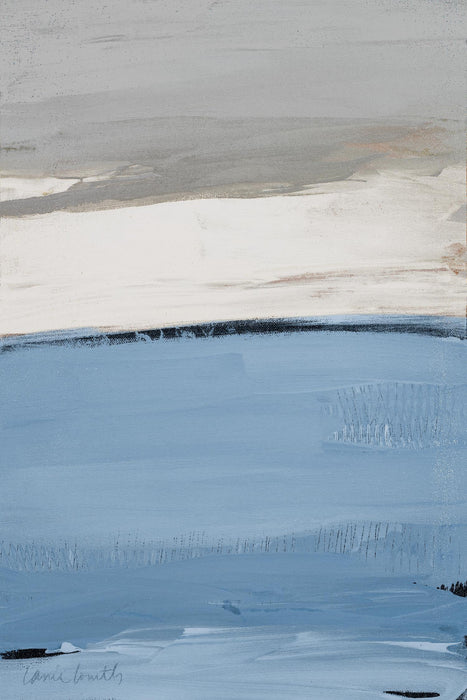 Œuvre d’art murale Giant Art « Blue Flatlands I » 72 x 48