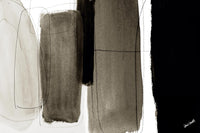 Œuvre d’art murale Giant Art « Dark Veil Abstract » 72 x 48