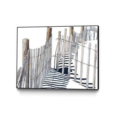 "Shadows Of Paradise" Canvas Framed Black 32x24 Wall Art