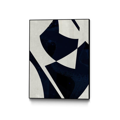 "Black Machine I" Canvas Framed Black 24x32 Wall Art