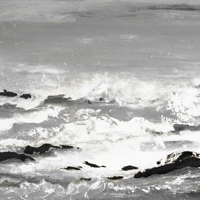 "Rocks And Waves" Giant Art 72x72 Wall Art