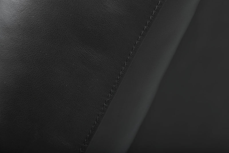 Fauteuil à inclinaison électrique Toreno de 42 po en cuir véritable - noir