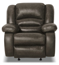  Fauteuil à inclinaison électrique Toreno de 42 po en cuir véritable - gris