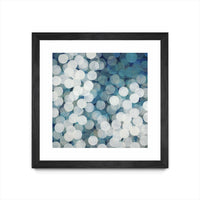 Œuvre d’art murale encadrée noire et mate « Head In The Clouds » 30 x 30