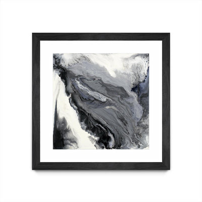 "Approaching" Matted and Framed Black 36x36 Wall Art