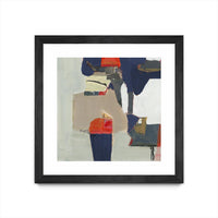 Œuvre d’art murale encadrée noire et mate « Orange Crush V9 » 36 x 36