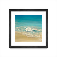 Œuvre d’art murale encadrée noire et mate « Coastal Viewpoint Ii » 30 x 30
