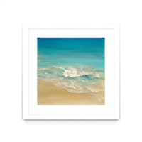 Œuvre d’art murale encadrée blanche et mate « Coastal Viewpoint Ii » 30 x 30