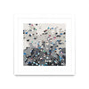 Œuvre d’art murale encadrée blanche et mate « Crowd Sourcing » 30 x 30