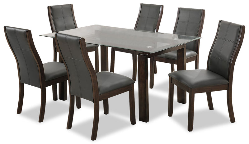 Tyler 7-Piece Dining Package - Grey - {Retro} style Dining Room Set