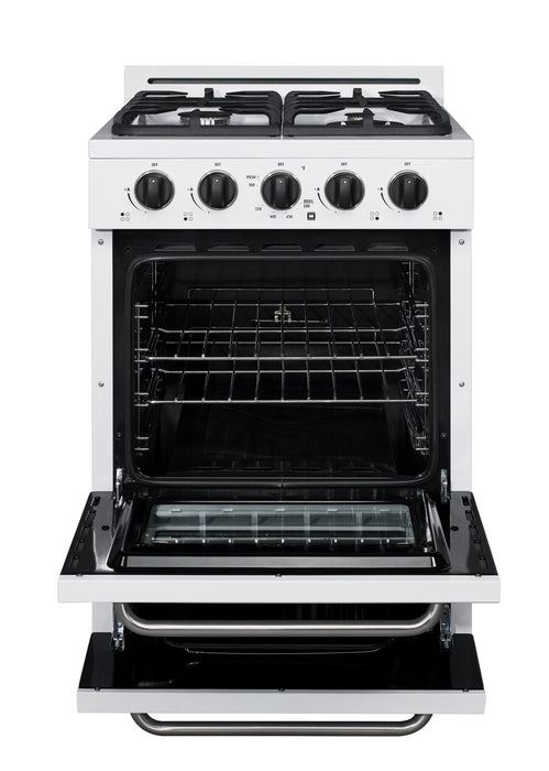 Cuisinière au gaz propane Hors réseau par Unique de 24 po avec allumage à pile - UGP-24G OF1 W