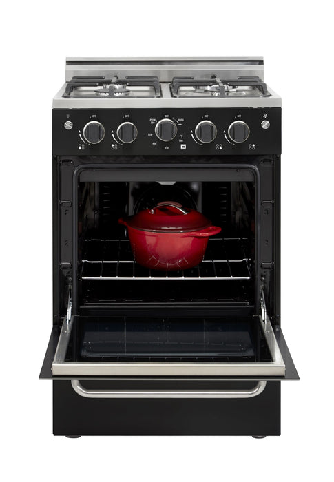 Cuisinière à gaz Prestige par Unique de 24 po à convection - UGP-24V PC1 B