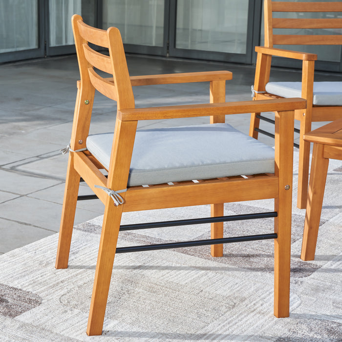 Chaise de salle à manger contemporaine Hampton en bois pour la terrasse