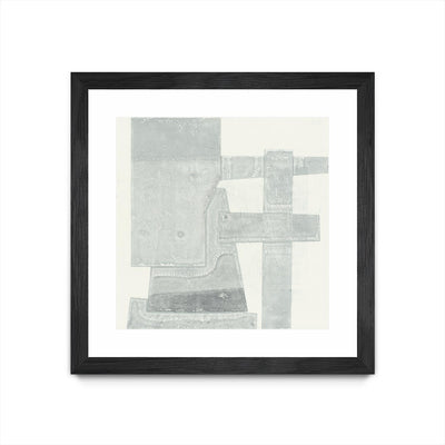 "Orien" Matted and Framed Black 36x36 Wall Art