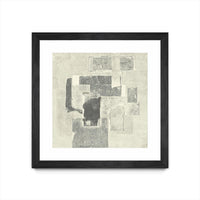 Œuvre d’art murale encadrée noire et mate « Camera Obscura » 30 x 30
