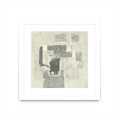 "Camera Obscura" Matted and Framed White 36x36 Wall Art