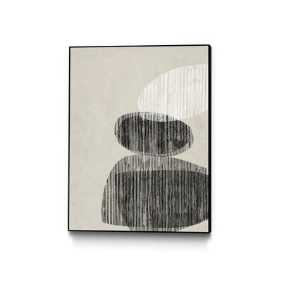 "Nested Ii" Canvas Framed Black 30x40 Wall Art