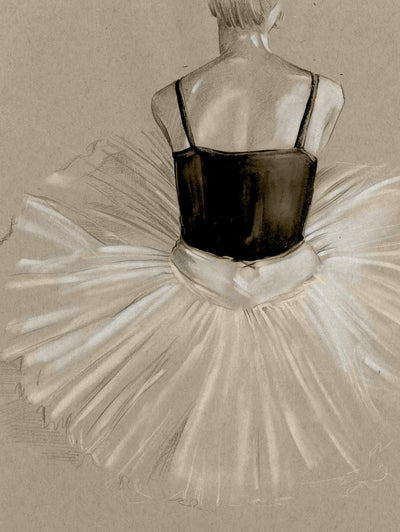 "Black Leotard Ii" Giant Art 72x54 Wall Art