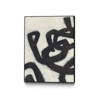 Œuvre d'art murale sur toile encadrée noire « Symbiotic I » 30 x 40