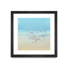 Œuvre d’art murale encadrée noire et mate « Beach Day Ii » 30 x 30