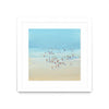 Œuvre d’art murale encadrée blanche et mate « Beach Day Ii » 30 x 30