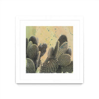 Œuvre d’art murale encadrée blanche et mate « Desert Dreams Ii » 30 x 30
